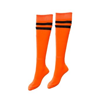 Basic Unisex Sports Socks Pack of 14 - Neon Orange/Black