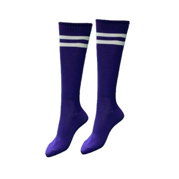 Basic Unisex Sports Socks Pack of 14 - Purple/White