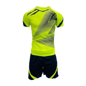 Sublimated Mens Football Kit Pack of 14 - Neon Yellow/Navy