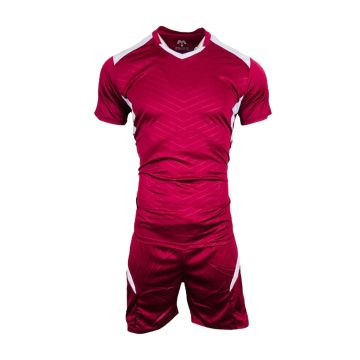 Chile Mens Football Kit Pack of 14 - Maroon/White
