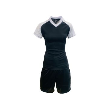 Malta Womens Football Kit Pack of 14 - Black/White