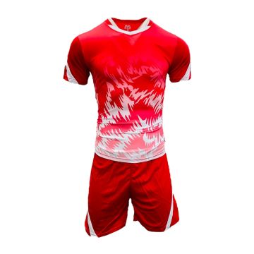 Morocco Sublimated Football Kit Pack of 14 - Red/White