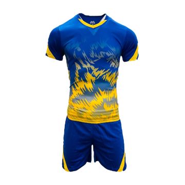 Morocco Sublimated Football Kit Pack of 14 - Royal/Gold