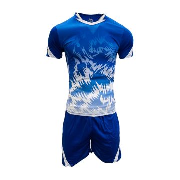 Morocco Sublimated Football Kit Pack of 14 - Royal/White