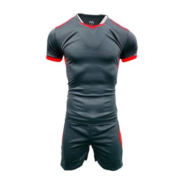 Peru Mens Football Kit Pack of 14 - Grey/Neon Orange