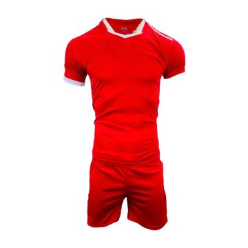 Peru Mens Football Kit Pack of 14 - Red/White