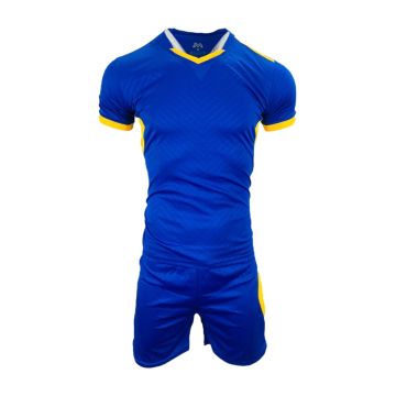 Peru Mens Football Kit Pack of 14 - Royal/Gold