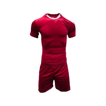 Iceland Football Kit - Maroon/White