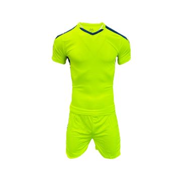 Iceland Football Kit - Neon Yellow/Navy