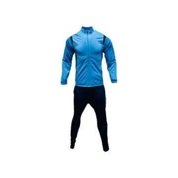 Madrid Tricot Embossed Front Tracksuit - Navy/Sky