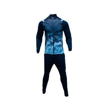 Morocco Football Tracksuit - Navy/Sky