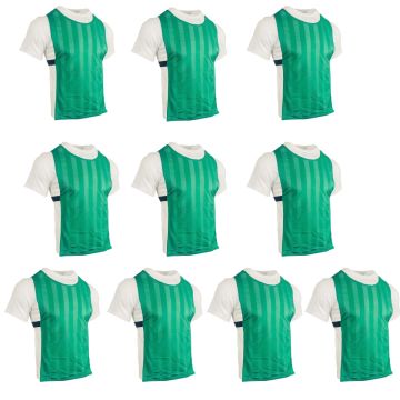Mesh Training Bibs Set of 10 - Emerald