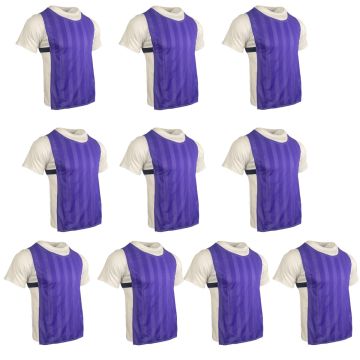 Mesh Training Bibs Set of 10 - Purple