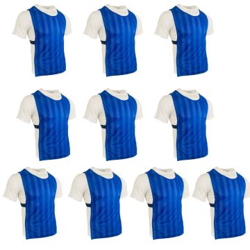 Mesh Training Bibs Set of 10 - Royal