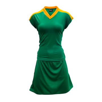 Attack Netball Kit Pack of 10 - Emerald/Gold