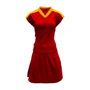 Attack Netball Kit Pack of 10 - Red/Gold