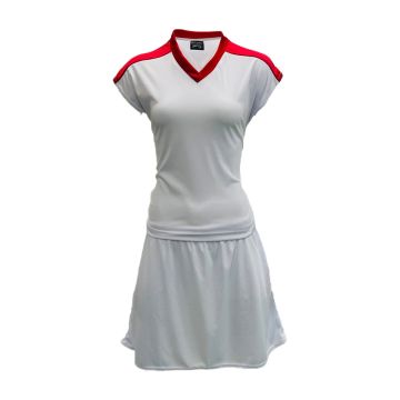 Attack Netball Kit Pack of 10 - White/Red