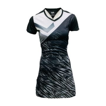 Strike Sublimated Netball Kit Pack of 10 - Black/White
