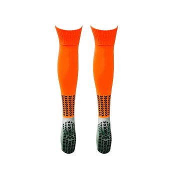 Sports Grip Knee High Socks Senior Pack Of 14 - Neon Orange/Black