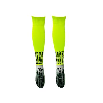 Sports Grip Knee High Socks Senior Pack Of 14 - Neon Yellow/Black
