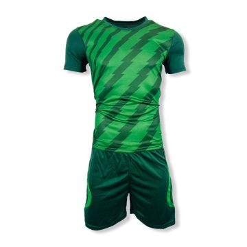 Sublimated Mens Football Kit Pack of 14 - Green/Dark Green