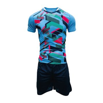 Sublimated Mens Football Kit Pack of 14 - Navy/Sky/Pink