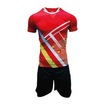 Sublimated Mens Football Kit Pack of 14 - Red/Black/Yellow