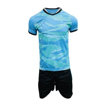 Sublimated Mens Football Kit Pack of 14 - Sky/Black
