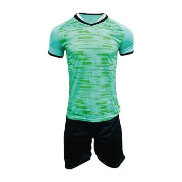 Sublimated Mens Football Kit Pack of 14 - Green/Black