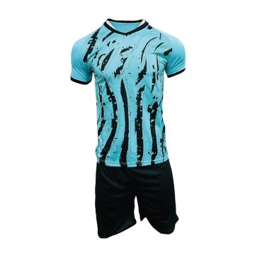 Sublimated Mens Football Kit Pack of 14 - Sky/Black