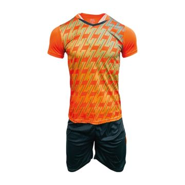 Sublimated Mens Football Kit Pack of 14 - Neon Orange/Black
