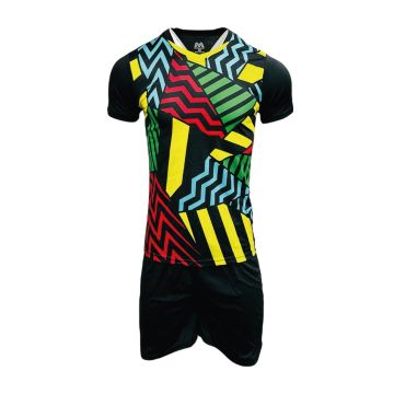 Sublimated Mens Football Kit Pack of 14 - Black/Yellow/Red