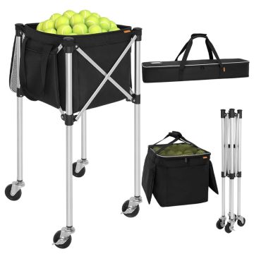 Pro Tennis Padel Ball Hopper Cart - Holds 150 Balls